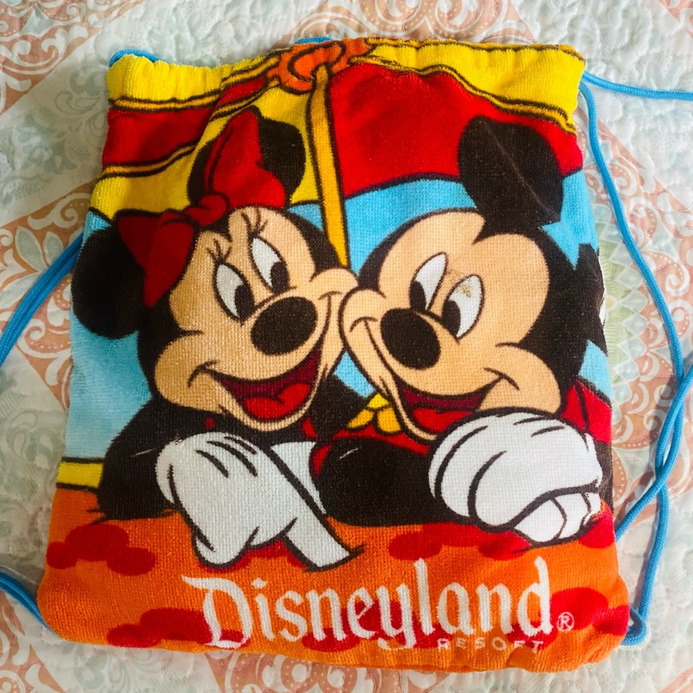 Disneyland Park Pool Towel with Bag